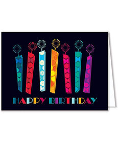 All Occasion: Circle Candles Birthday Card